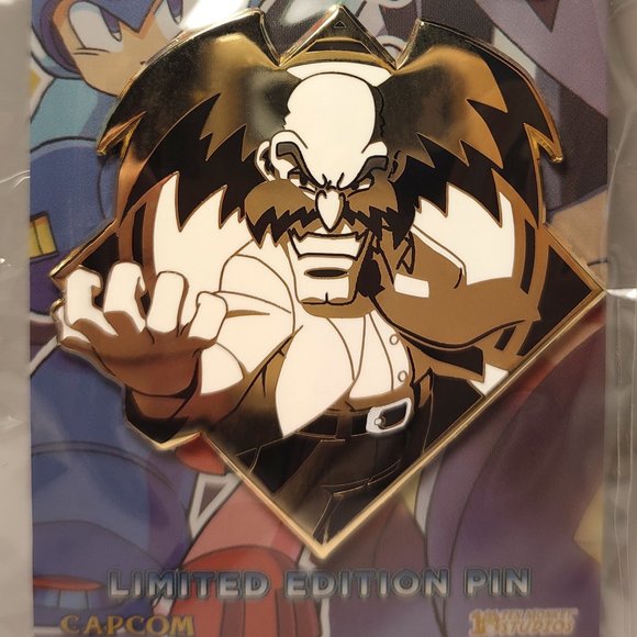 Mega Man Dr. Wily Limited Edition Enamel Pin Official Capcom Collectible - Picture 1 of 3